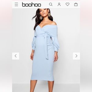 Boohoo
Maternity Off The Shoulder Frill Skater
